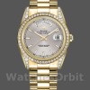 Unisexs Rolex Day-Date 36mm Unisex-118388-Yellow Gold-Silver Index Dial Silver Replica Image