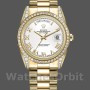 Unisex's Rolex Day-Date 36mm Unisex-118388-Yellow Gold-White Roman Numeral Dial White<br />
