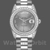 Unisexs Rolex Day-Date 36mm Unisex-118389-Rhodium Grey Roman Numeral Dial Rhodium Grey<br /> Replica Image