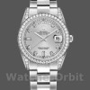 Unisexs Rolex Day-Date 36mm Unisex-118389-Silver Diamond Dial Silver Replica Image