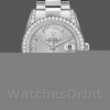 Unisexs Rolex Day-Date 36mm Unisex-118389-Silver Roman Numeral Dial Silver Replica Image