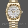 Unisexs Rolex Day-Date 36mm Unisex-128238-Fluted Bezel-White MOP Dial MOP Replica Image