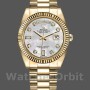 Unisex's Rolex Day-Date 36mm Unisex-128238-Fluted Bezel-White MOP Dial MOP