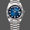 Unisexs Rolex Day-Date 36mm Unisex-128239-Blue Ombre Diamond Dial Blue Replica Image