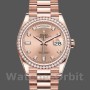 Unisex's Rolex Day-Date 36mm Unisex-128345RBR-Champagne Rose Dial-Everose Gold Champagne Rose