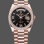 Unisex's Rolex Day-Date 36mm Unisex-128345RBR-Eisenkiesel Dial-Everose Gold Eisenkiesel