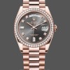 Unisexs Rolex Day-Date 36mm Unisex-128345RBR-Slate Dial-Everose Gold Slate Replica Watch Image