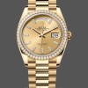 Unisexs Rolex Day-Date 36mm Unisex-128348RBR-Champagne Index Dial-Yellow Gold Champagne Replica Image