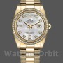 Unisex's Rolex Day-Date 36mm Unisex-128348RBR-MOP Dial-Yellow Gold MOP