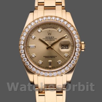 Men's Rolex Day-Date-18948, 39mm, Champagne Diamond Dial, Special Edition, Men’s Champagne