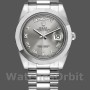 Men's Rolex Day-Date-218206, 41mm, Platinum, Concentric Rhodium Grey Roman Numeral Dial, Men’s Grey