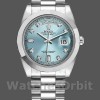 Mens Rolex Day-Date-218206, 41mm, Platinum, Ice Blue Diamond Dial, Men’s Ice Blue Replica Image