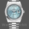 Mens Rolex Day-Date-218206, 41mm, Ice Blue Index Dial, Platinum, Men’s Ice Blue Replica Image