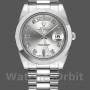 Men's Rolex Day-Date-218206, 41mm, Platinum, Silver Diamond Dial, Men’s Silver