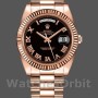 Men's Rolex Day-Date-218235, 41mm, Rose Gold, Black Roman Numerals Dial, Men’s Black