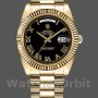 Men's Rolex Day-Date-218238, 41mm, Yellow Gold, Black Roman Numeral Dial, Men’s Black