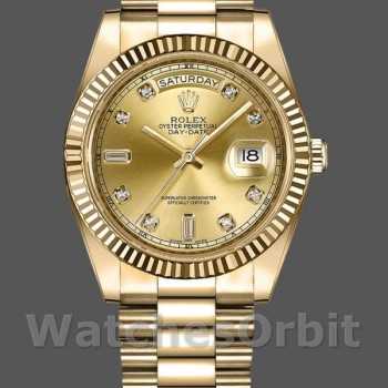 Men's Rolex Day-Date-218238, 41mm, Yellow Gold, Champagne Dial, Men’s Champagne