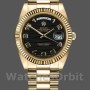 Men's Rolex Day-Date-218238, 41mm, Yellow Gold, Wave Black Dial, Men’s Black