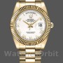 Men's Rolex Day-Date-218238, 41mm, White Roman Numeral Dial, Yellow Gold, Men’s White