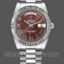 Men's Rolex Day-Date-218239, 41mm, White Gold, Chocolate Brown Roman Numerals Dial, Men’s Chocolate Brown