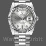 Men's Rolex Day-Date-218239, 41mm, White Gold, Diamond Silver Dial, Men’s Silver