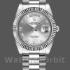 Mens Rolex Day-Date-218239, 41mm, White Gold, Silver Roman Numerals Dial, Men’s Silver Replica Image