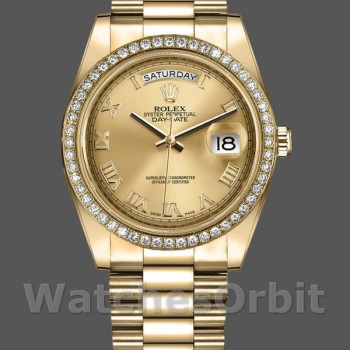 Men's Rolex Day-Date-218348, 41mm, Champagne Roman Dial, Men’s Champagne
