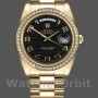 Men's Rolex Day-Date-218348, 41mm, Wave Black Dial, Men’s Black