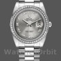 Men's Rolex Day-Date-218349, 41mm, Rhodium Grey Dial, Men’s Grey