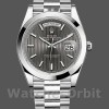 Mens Rolex Day-Date-228206, 40mm, Dark Rhodium Grey Dial, Platinum, Men’s Grey Replica Image
