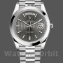 Men's Rolex Day-Date-228206, 40mm, Dark Rhodium Grey Dial, Platinum, Men’s Grey