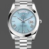 Mens Rolex Day-Date-228206, 40mm, Platinum, Ice Blue Quadrant Dial, Men’s Ice Blue Replica Image