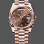 Men's Rolex Day-Date-228235, 40mm, Chocolate Brown Dial, Fluted Bezel, Men’s Chocolate Brown