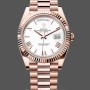Men's Rolex Day-Date-228235, 40mm, White Roman Numeral Dial, Fluted Bezel, Men’s White
