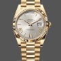 Men's Rolex Day-Date-228238, 40mm, Silver Roman Dial, Fluted Bezel, Men’s Silver