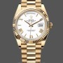 Men's Rolex Day-Date-228238, 40mm, White Roman Dial, Fluted Bezel, Men’s White