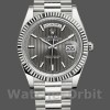 Mens Rolex Day-Date-228239, 40mm, Dark Rhodium Grey Dial, Fluted Bezel, Men’s Grey Replica Watch Image