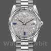 Mens Rolex Day‑Date-228239, 40mm, Diamond Paved Dial, Fluted Bezel, Men’s Diamond Paved Replica Watch Image