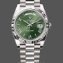 Men's Rolex Day-Date-228239, 40mm, Green Roman Dial, Fluted Bezel, Men’s Green