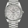 Mens Rolex Day-Date-228239, 40mm, Meteorite Grey Dial, Fluted Bezel, Men’s Grey Replica Watch Image