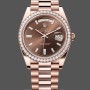 Men's Rolex Day‑Date-228345RBR, 40mm, Chocolate Brown, Diamond Dial, Diamond Bezel, Men’s Chocolate Brown