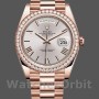 Men's Rolex Day‑Date-228345RBR, 40mm, Sundust Roman Dial, Diamond Bezel, Men’s Sundust