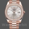 Mens Rolex Day-Date-228345RBR, 40mm, Sundust Stripe Motif Dial, Diamond Bezel, Men’s Sundust Replica Watch Image