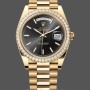 Men's Rolex Day‑Date-228348RBR 0043, 40mm, Black Diamond Dial, Diamond Bezel, Men’s Black