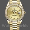 Mens Rolex Day-Date-228348RBR, 40mm, Champagne Roman Dial, Diamond Bezel, Men’s Champagne Replica Watch Image