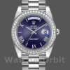 Mens Rolex Day‑Date-228349RBR, 40mm, Blue Roman Dial, Diamond Bezel, Men’s Blue Replica Watch Image