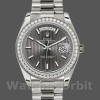 Mens Rolex Day-Date-228349RBR, 40mm, Dark Rhodium Dial, Diamond Bezel, Men’s Dark Rhodium Replica Watch Image