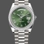 Men's Rolex Day‑Date-228349RBR, 40mm, Green Roman Dial, Diamond Bezel, Men’s Green