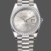 Mens Rolex Day‑Date-228349RBR, 40mm, Silver Dial, Diamond Bezel, Men’s Silver Replica Watch Image