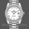 Mens Rolex Day-Date-228349RBR, 40mm, White Roman Dial, Diamond Bezel, Men’s White Replica Watch Image